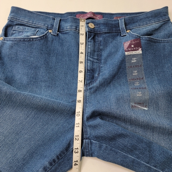 Gloria Vanderbilt Supreme Stretch Amanda Jeans Size 16 Petite - Picture 13 of 14